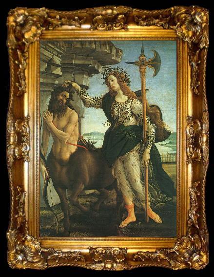framed  Sandro Botticelli Pallas and the Centaur, ta009-2